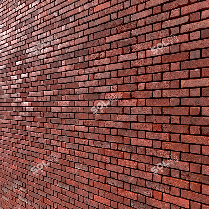  PBR Lattice Brick-10-2K Seamless Material 3D model image 4