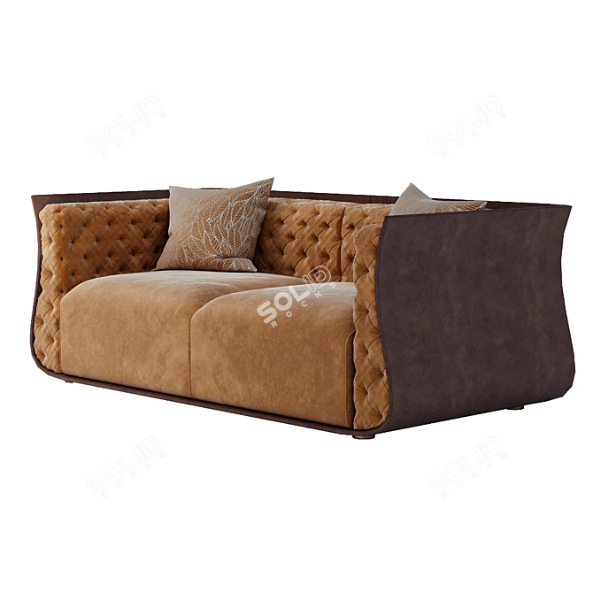 Stylish Cally Sofa: Comfortable and Luxurious 3D model image 2