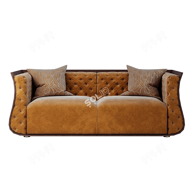 Stylish Cally Sofa: Comfortable and Luxurious 3D model image 3