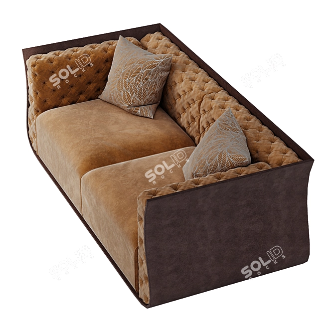 Stylish Cally Sofa: Comfortable and Luxurious 3D model image 5