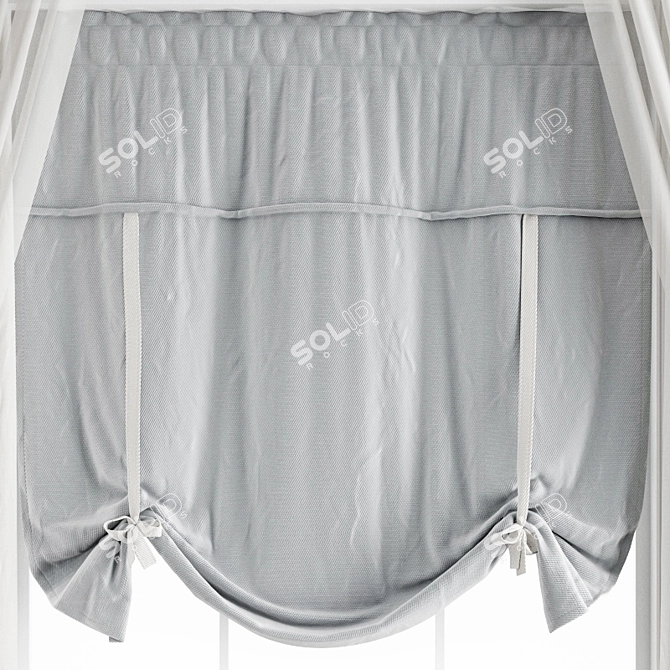 Premium Polygon Curtain Model 3D model image 3