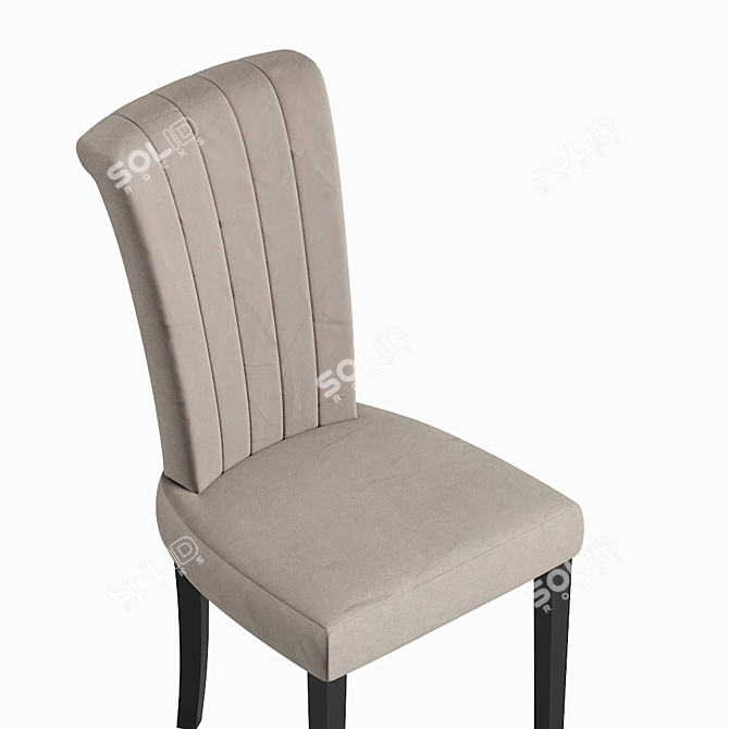 Luxury Velvet Armchair: Modern Elegance 3D model image 6