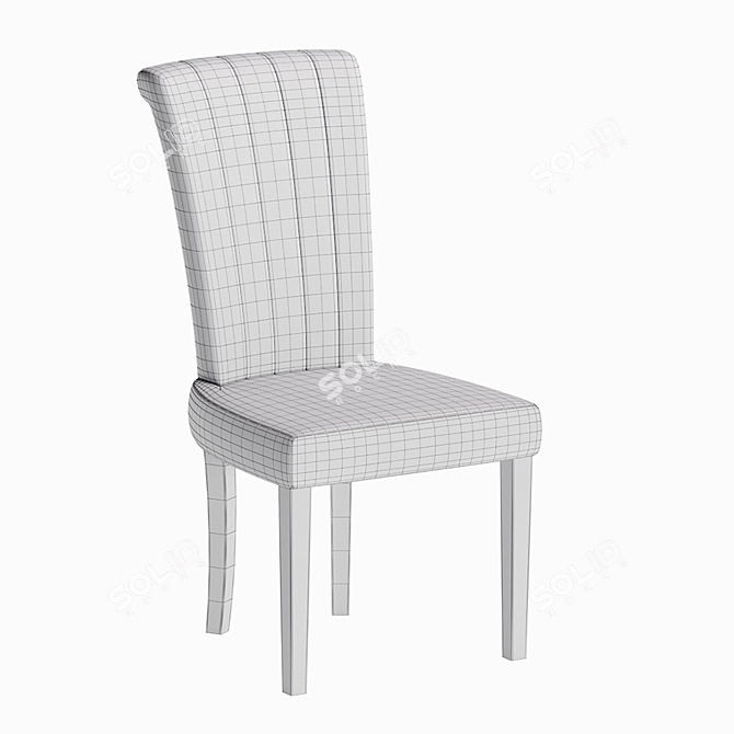 Luxury Velvet Armchair: Modern Elegance 3D model image 7