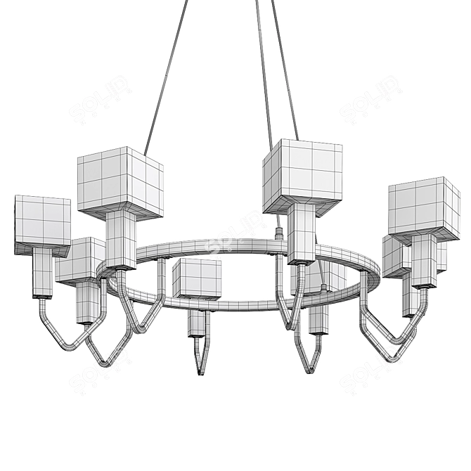 DORA_CH: Stylish Design Lamp 3D model image 2