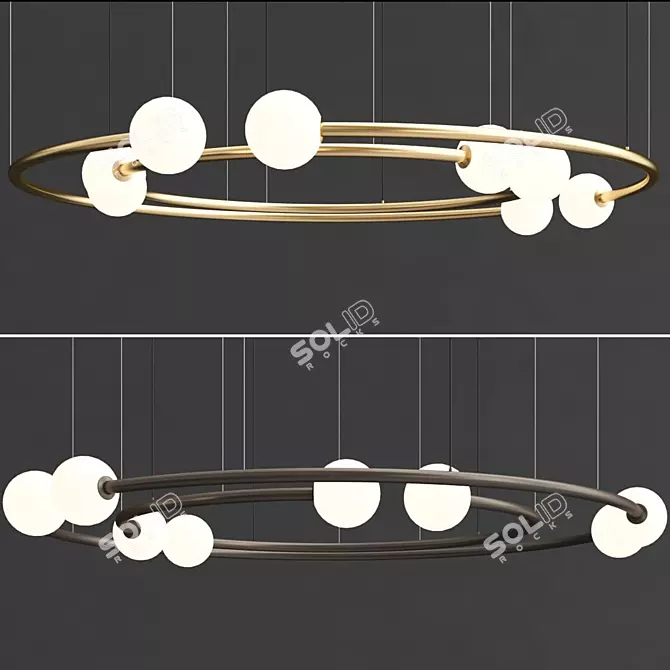 Volker Haug Dual Pendant Light 3D model image 1