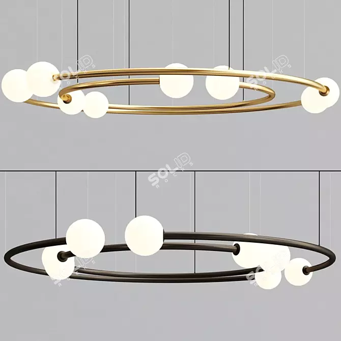 Volker Haug Dual Pendant Light 3D model image 2