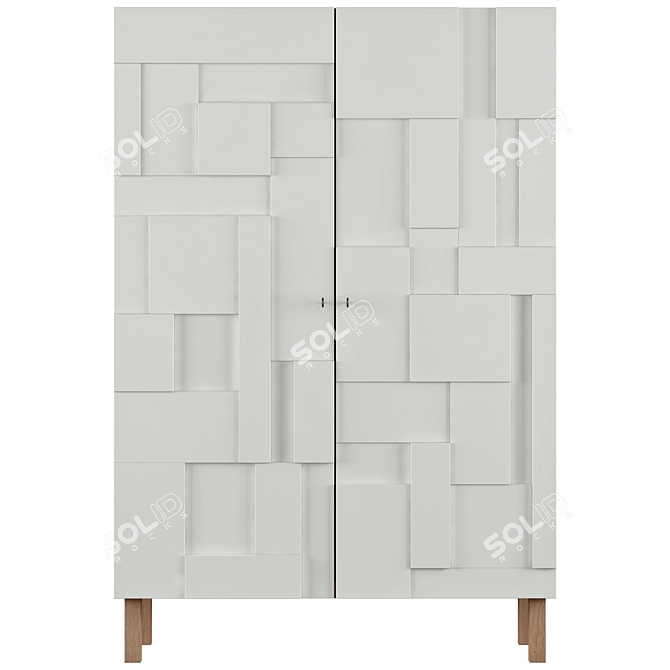 Elegant Alba Armoire | Pinch Design 3D model image 2