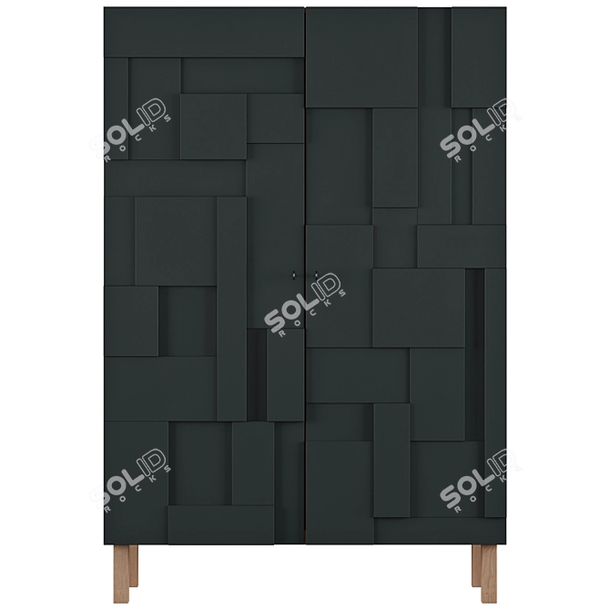 Elegant Alba Armoire | Pinch Design 3D model image 5