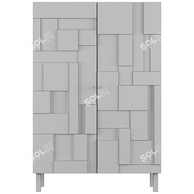 Elegant Alba Armoire | Pinch Design 3D model image 6