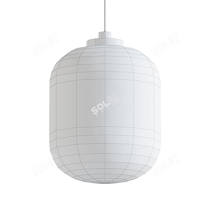 Sleek Smoke Pendant Light 3D model image 2