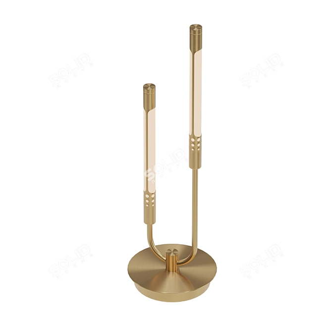 Modern Metal Desk Lamp 3D model image 2