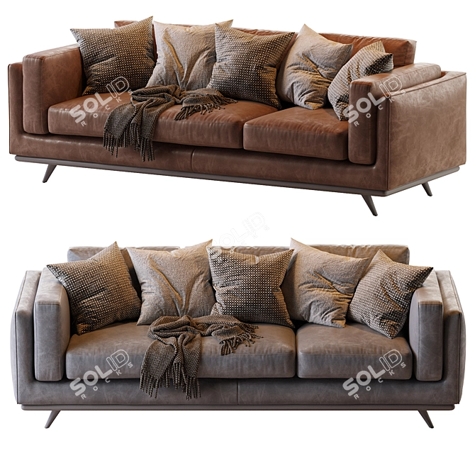 Zander_Sofa: Luxurious Modern Seating 3D model image 2