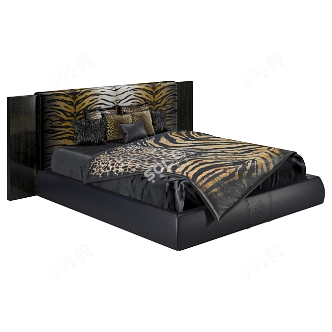 Roberto Cavalli Morne Bed: Sleek and Luxurious Design 3D model image 1