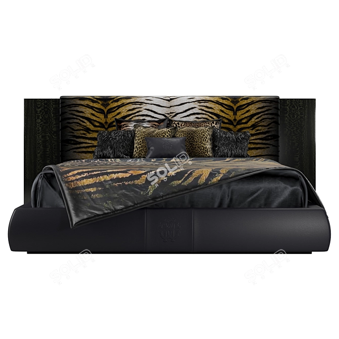 Roberto Cavalli Morne Bed: Sleek and Luxurious Design 3D model image 2