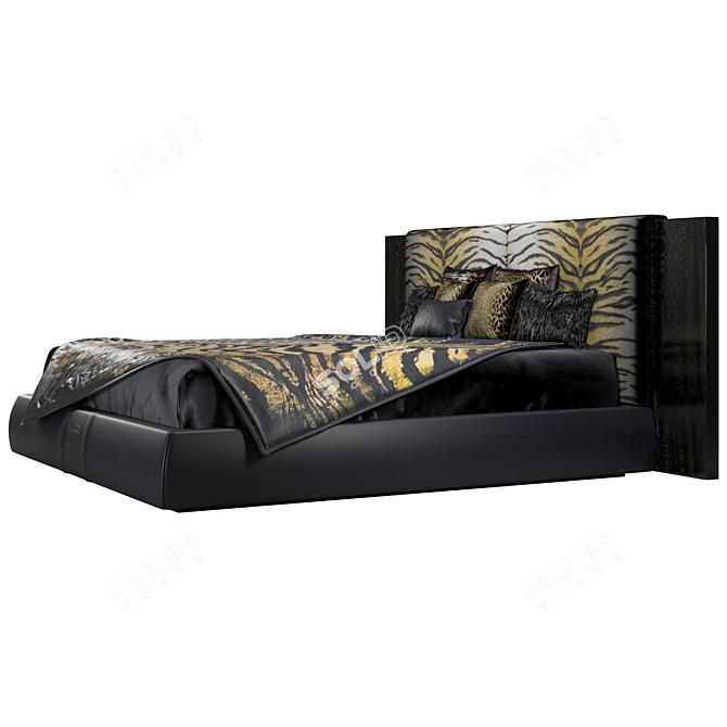 Roberto Cavalli Morne Bed: Sleek and Luxurious Design 3D model image 3