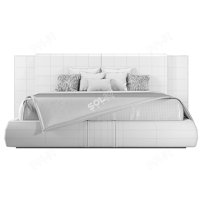 Roberto Cavalli Morne Bed: Sleek and Luxurious Design 3D model image 5