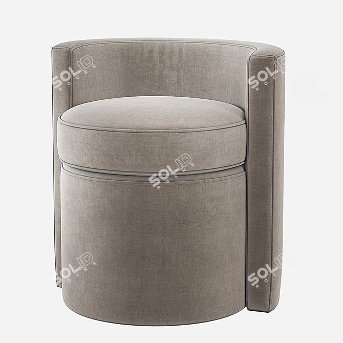 Arcadia Stool: Modern Comfort in 4 Varying Colors 3D model image 1