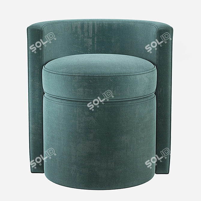 Arcadia Stool: Modern Comfort in 4 Varying Colors 3D model image 2