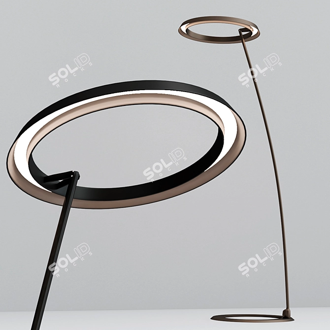 LIRA_FL LED Aluminium Floor Lamp 3D model image 1