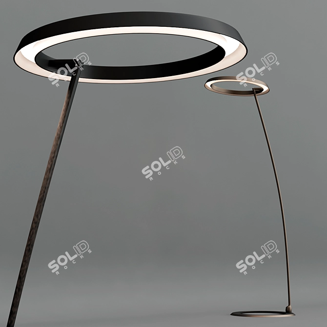 LIRA_FL LED Aluminium Floor Lamp 3D model image 3