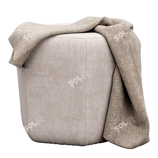 Swoon's Hagen Pouf: Cozy Elegance 3D model image 5