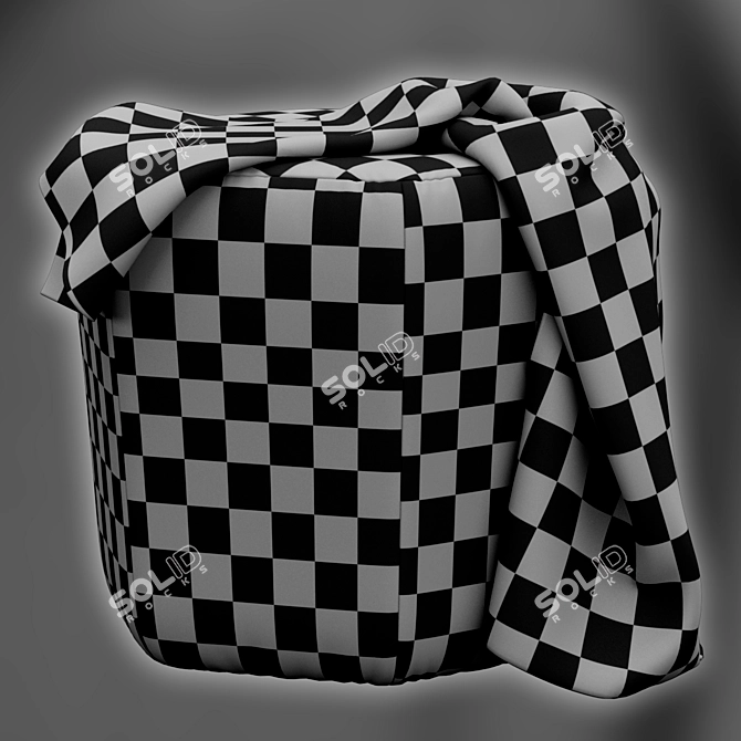 Swoon's Hagen Pouf: Cozy Elegance 3D model image 7