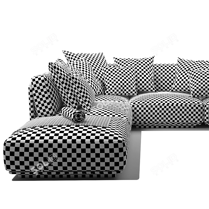 Outdoor Comfort: Flexform Eddy Sofa 3D model image 3