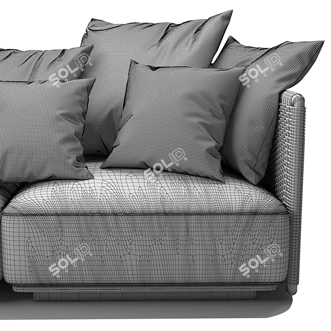 Outdoor Comfort: Flexform Eddy Sofa 3D model image 4