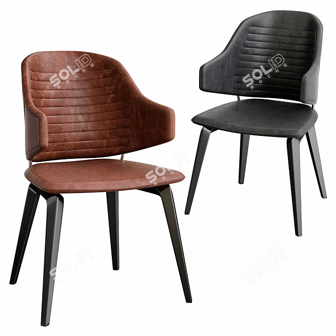 Elegant Vela Chair: Designed for Unparalleled Comfort 3D model image 2