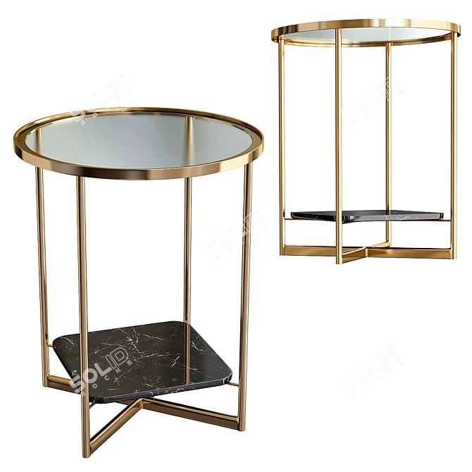 Minimalist Small Mohana Table 3D model image 1