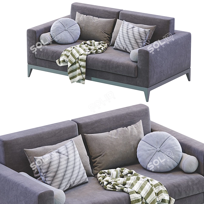 Modern Copenhaga Sofa: Sleek Design and Comfort 3D model image 2