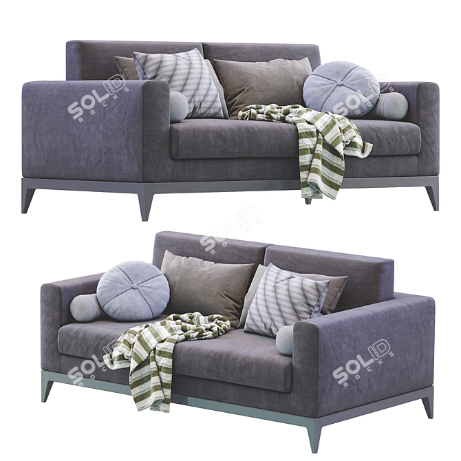 Modern Copenhaga Sofa: Sleek Design and Comfort 3D model image 3