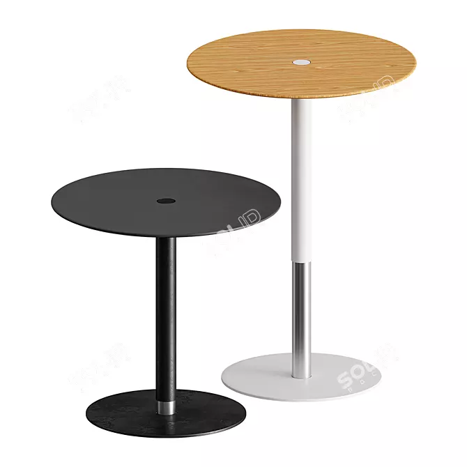 Adjustable PTB Table: Minimalistic and Functional 3D model image 1
