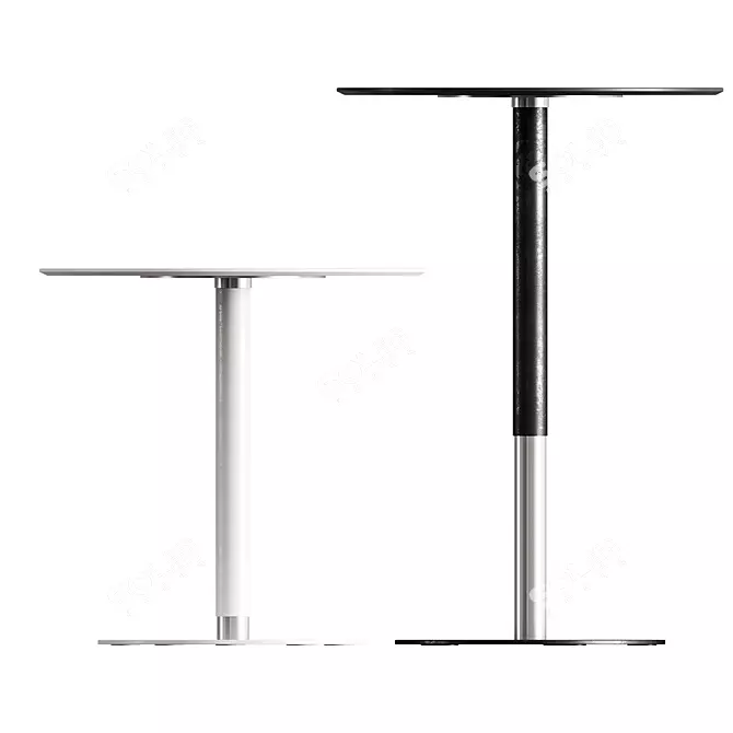 Adjustable PTB Table: Minimalistic and Functional 3D model image 6