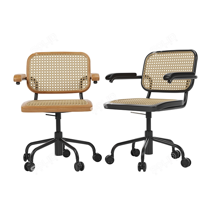 Modern Thonet S64 VDR Chair 3D model image 4