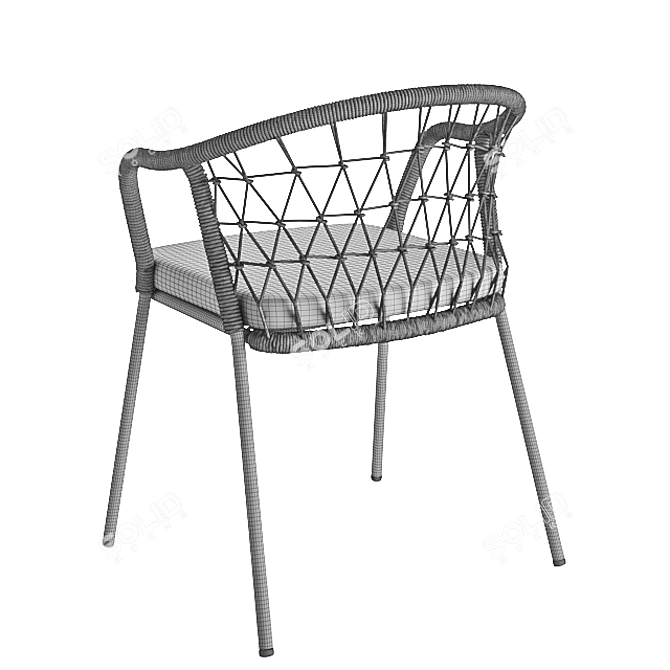 Pedrali Panarea 3675: Sleek and Stylish Armchair 3D model image 4
