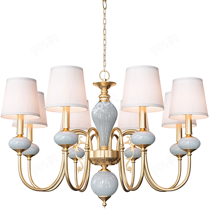 Elegant Zoe Chandelier by Anzazo 3D model image 3