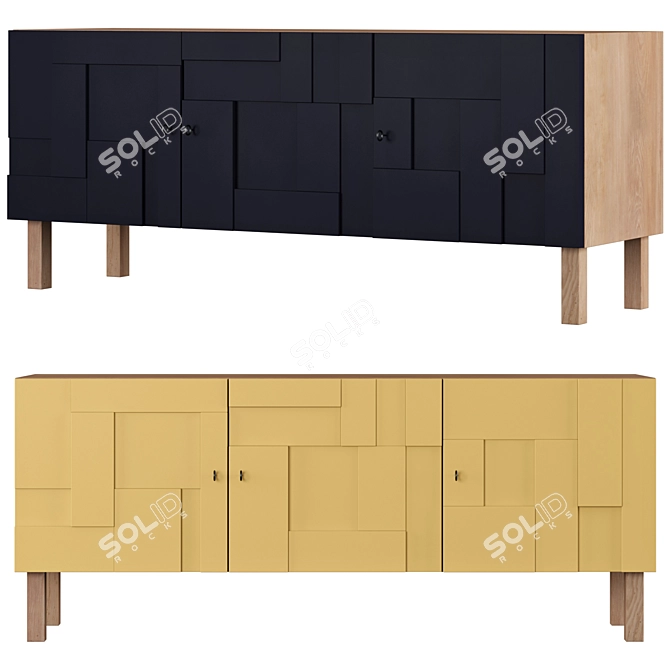 Modern Alba Sideboard | Pinch Design 3D model image 1