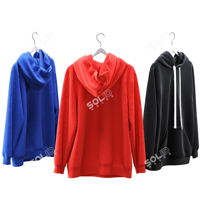  Cozy Hoody Set 2: Vray & Corona Compatible 3D model image 2