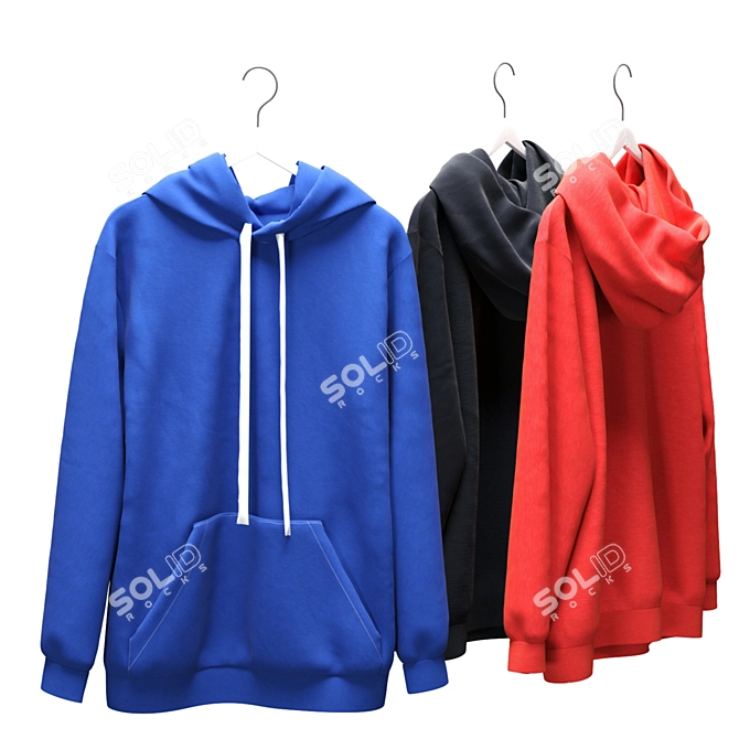  Cozy Hoody Set 2: Vray & Corona Compatible 3D model image 3