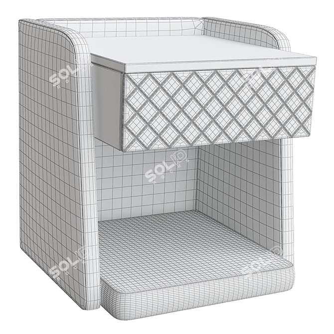 Sleek Twist Side Table: Modern Design 3D model image 2