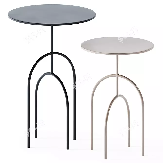 Elegant Moca Side Table: Stylish and Functional 3D model image 1