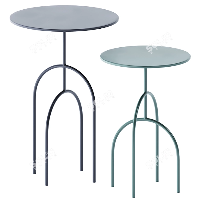 Elegant Moca Side Table: Stylish and Functional 3D model image 2