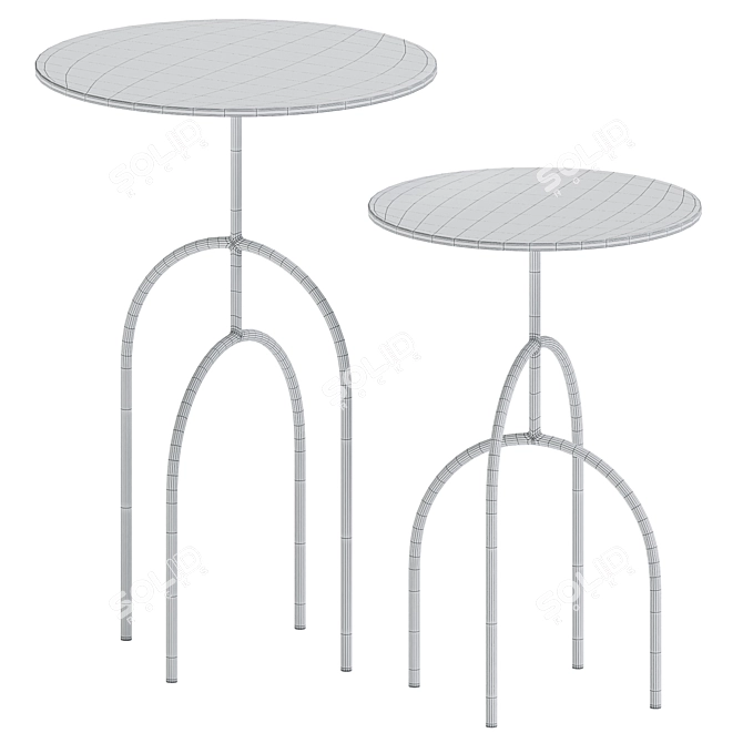 Elegant Moca Side Table: Stylish and Functional 3D model image 3