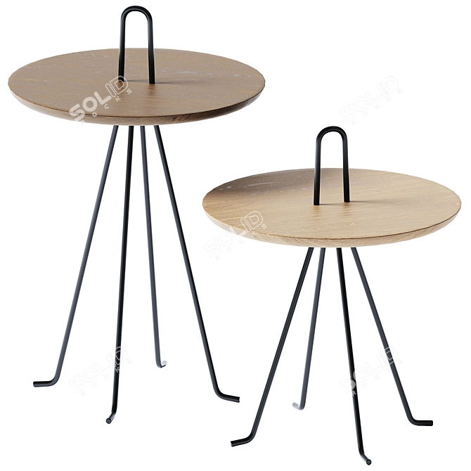 Modern Tipi Coffee Table 3D model image 1