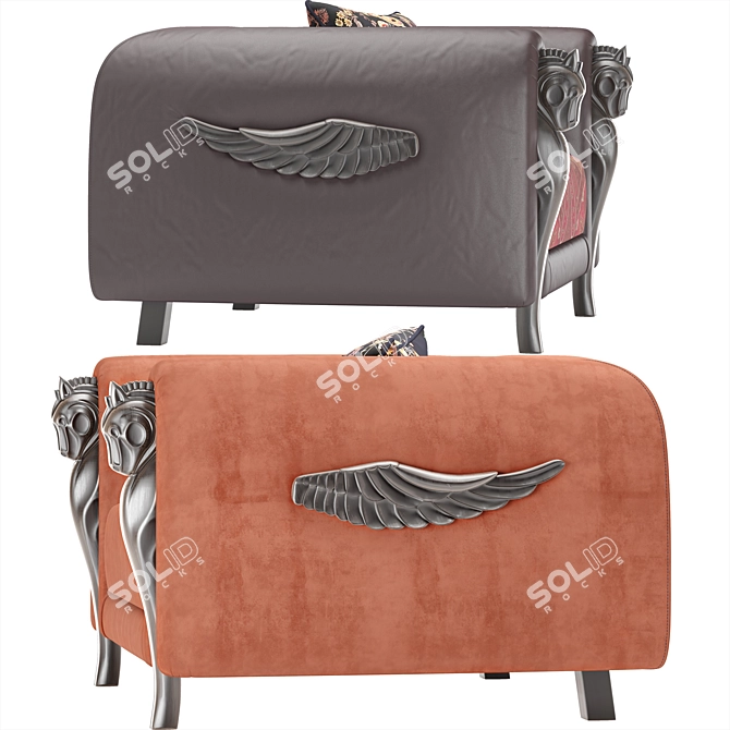 Etro Home Interiors Corinto Armchair 3D model image 3
