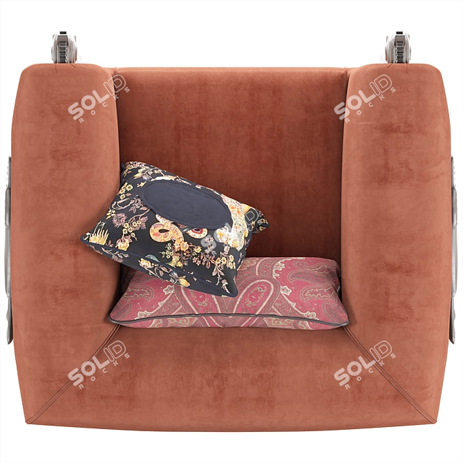 Etro Home Interiors Corinto Armchair 3D model image 5