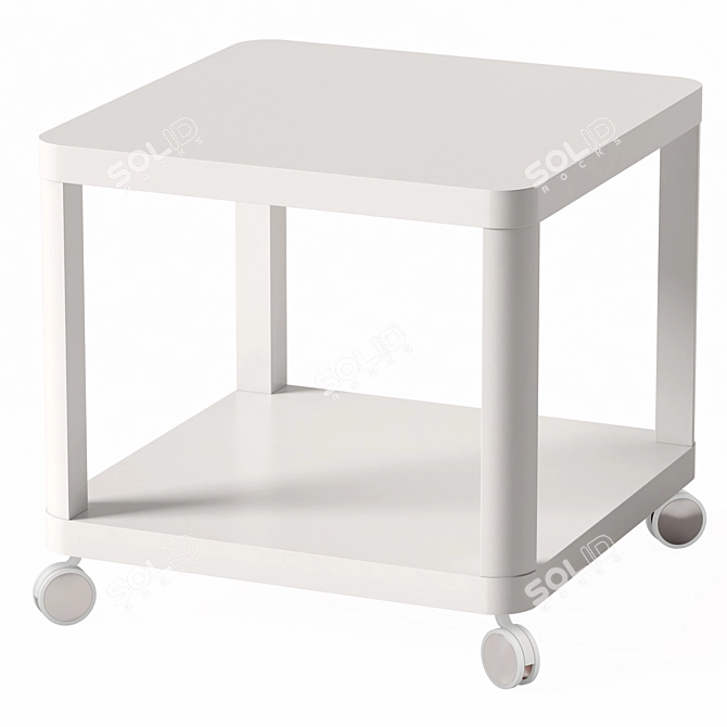 Modern portable side table in multiple colors 3D model image 3