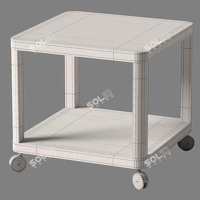 Modern portable side table in multiple colors 3D model image 6