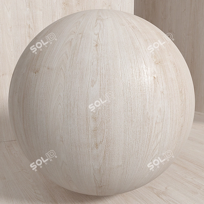 Seamless Acacia Wood Set 116 3D model image 3